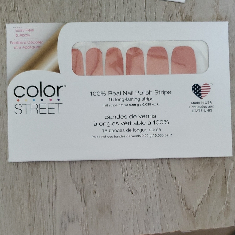 Color Street Pink and Orange Press-On Nails Vibrant Manicure
